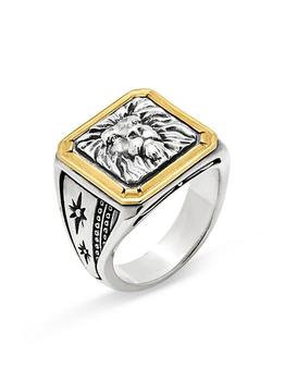 商品Orion Lion Sterling Silver & Bronze Ring图片
