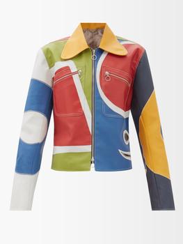 Charles Jeffrey Loverboy真假, Charles Jeffrey Loverboy | Patchwork faux-leather jacket商品图片 4折