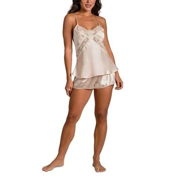 Linea Donatella | Women's 2-Pc. Brides Blush Satin Shorts Set 