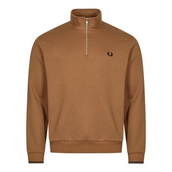 推荐Fred Perry Half Zip Sweatshirt - Shaded Stone商品