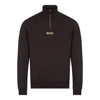 推荐BOSS Half-Zip Sweatshirt - Black商品