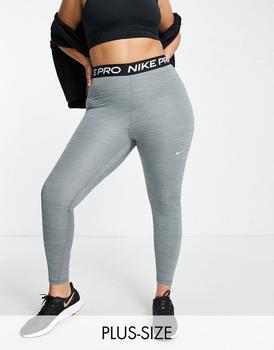 NIKE | Nike Pro Training Plus 365 leggings in marl grey商品图片,5折×额外9.5折, 额外九五折