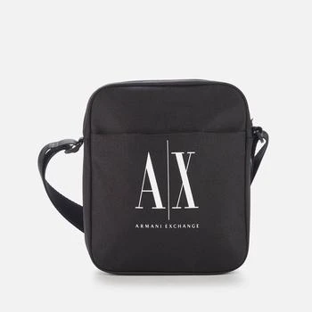 推荐Armani Exchange Men's AX Logo Crossbody Bag - Black商品