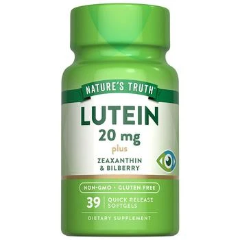 Nature's Truth | Lutein Plus Zeaxanthin & Bilberry Softgels,商家Walgreens,价格¥95