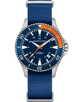 Hamilton | Hamilton Khaki Navy Scuba Auto Blue Dial Fabric Strap Men's Watch H82365941 8.4折, 独家减免邮费