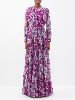商品Erdem | Lindsay floral-print pleated voile gown,商家MATCHES,价格¥12709图片