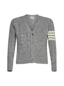 Thom Browne | Thom Browne 4-Bar Knitted Cardigan商品图片,8.1折