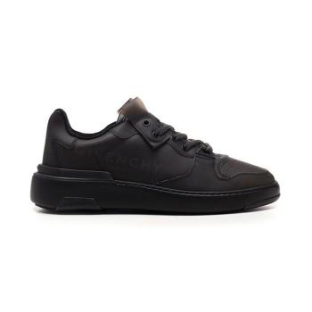 纪梵希男鞋, Givenchy | GIVENCHY 男士黑色皮革运动鞋 BH002WH0PC-001商品图片 独家减免邮费