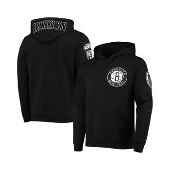 Pro Standard | Men's Black Brooklyn Nets Chenille Pullover Hoodie商品图片,7.4折