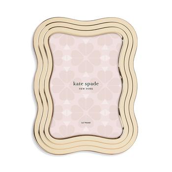 kate spade图片, Kate Spade | South Street Gold Wavy Frame, 5" x 7"商品图片 满$150享8.5折, 满折