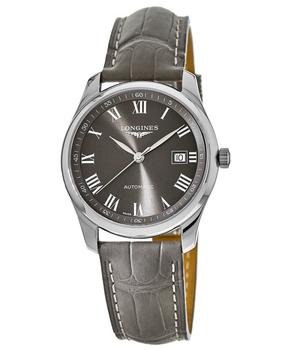 longines master, Longines | Longines Master Collection Automatic 40mm Grey Dial Grey Leather Men's Watch L2.793.4.71.3商品图片 6.5折