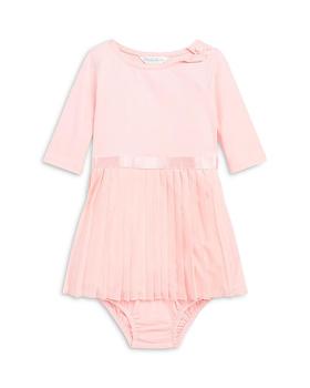 商品Girls' Pleated Stretch Jersey Dress & Bloomers - Baby图片