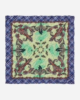 推荐Printed Silk Bandana Green / Blue商品