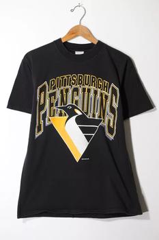 推荐Vintage 1991 NHL Pittsburgh Penguins T-shirt Made in USA商品