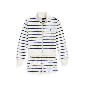 Ralph Lauren | Big Girls Striped Cotton Terry Jacket and Shorts Set,商家Macy's,价格¥978