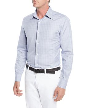 zegna 衬衫, Zegna | Men's Check Woven Sport Shirt商品图片 4.8折