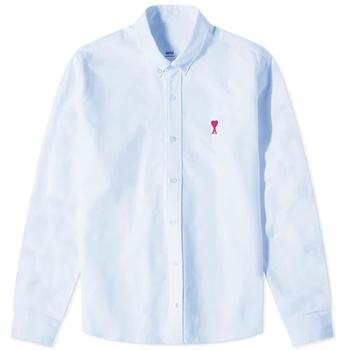 product AMI Button Down Logo Oxford Shirt image