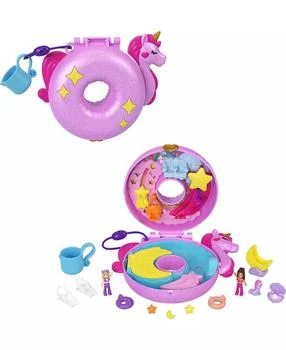 Polly Pocket | Dolls and Playset, Unicorn Toys, Sparkle Cove Adventure Unicorn Floatie Compact,商家Macy's,价格¥80