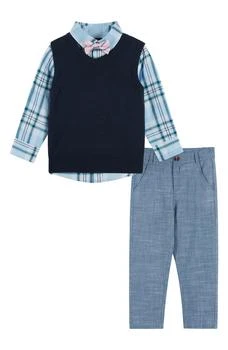 Andy & Evan | Plaid Shirt, Bow Tie, Vest & Pants Set,商家Nordstrom Rack,价格¥187
