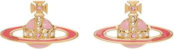 推荐Gold & Pink Small Neo Bas Relief Earrings商品
