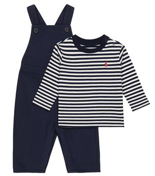 商品Ralph Lauren | Baby shirt and overalls set,商家MyTheresa,价格¥1007图片