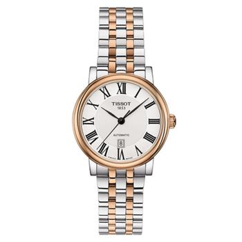 女士tissot automatic, Tissot | Women's Swiss Automatic Carson Premium Two-Tone Stainless Steel Bracelet Watch 30mm商品图片 
