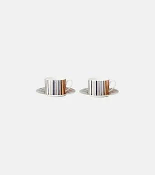 Missoni | Stripes Jenkins set of 2 teacups and saucers,商家MyTheresa,价格¥2389