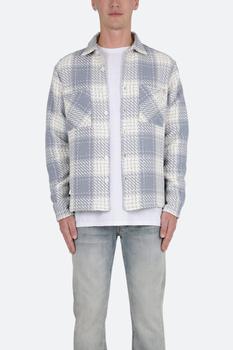 MNML | Classic Flannel Shirt - Blue/White商品图片,