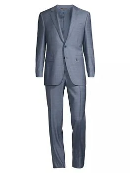 Canali | Milano Denim Effect Suit,商家Saks Fifth Avenue,价格¥16360