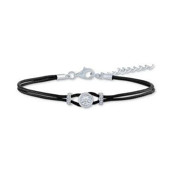 Macy's | Diamond Accent Cord Bracelet in Sterling Silver or 14k Gold-Plated Sterling Silver,商家Macy's,价格¥263
