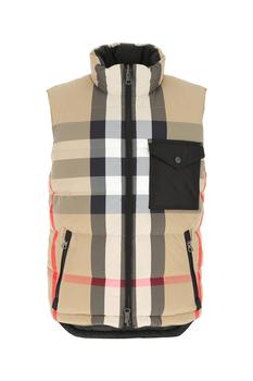 burberry羽绒服, Burberry | Emboridered nylon sleeveless dawn jacket Nd Burberry Uomo商品图片 