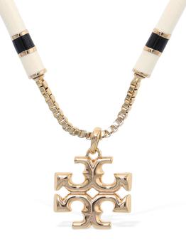 tory burch kira怎么选, Tory Burch | Kira Enamel Long Necklace商品图片 6.9折