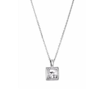 商品Chopard Ladies 18k White Gold White Diamond Necklace图片