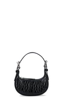 by FAR | BY FAR Top Zip Croco Embossed Hand Bag商品图片,