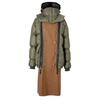 Burberry | Dark Walnut Sleeveless Wool Trench Coat With Detachable Puffer 2.5折起, 满$200减$10, 满减