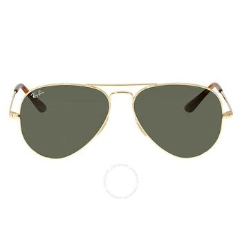 Ray-Ban | Aviator Metal II Green Classic G-15 Unisex Sunglasses RB3689 914731 55,商家Jomashop,价格¥718