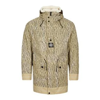 推荐Stone Island Naslan Light Watro Rain Camo Reflective Jacket - Natural Beige / Black商品