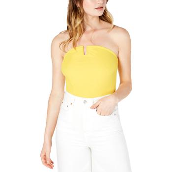 Material Girl, Material Girl | Material Girl Womens Juniors U-Ring Ribbed Knit Bodysuit商品图片 1.4折