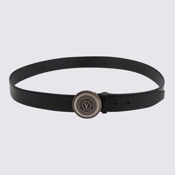 Versace | VERSACE JEANS BLACK LEATHER BELT商品图片,7.3折