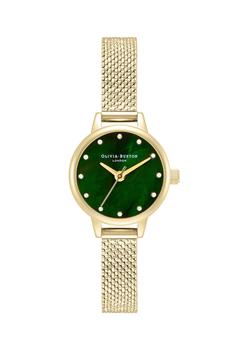 Olivia Burton | Olivia Burton Ladies Classics Green Dial Mesh Watch Gold Plated商品图片,