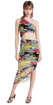 PRABAL GURUNG, PRABAL GURUNG | Prabal Gurung Cut Out Ruched Dress商品图片 5折