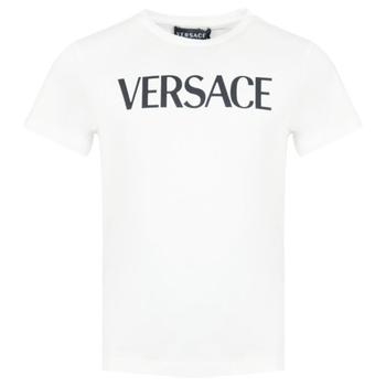 Versace | White Multi Logo T Shirt商品图片 5折×额外9折, 额外九折