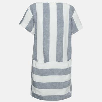 Weekend Max Mara Blue & White Striped Linen Dress M product img