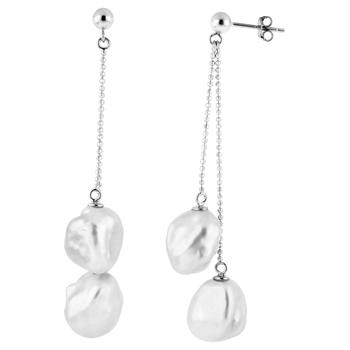 Splendid Pearls | 14k White Gold Pearl Earrings商品图片,7折