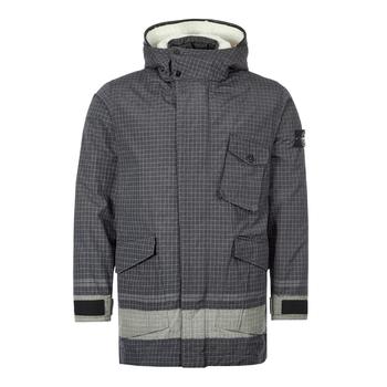 stone island羽绒服, Stone Island | Stone Island Reflective Ripstop Chine Down Jacket - Black商品图片 7折
