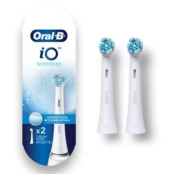 推荐Oral-B iO Ultimate Clean Replacement Brush Heads, White, 2 Count商品