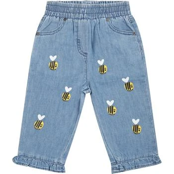 Stella McCartney | Blue Jeans For Baby Girl With Beees,商家Italist,价格¥961