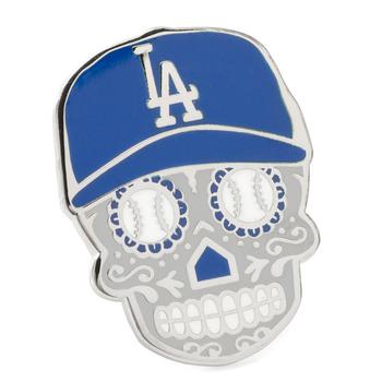 MLB真假, MLB | Men's Los Angeles Dodgers Sugar Skull Lapel Pin商品图片 