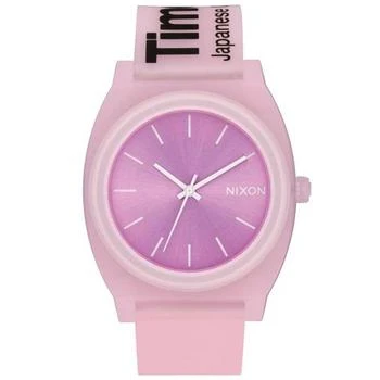 Nixon | Nixon Men's Japanese Quartz Watch - Time Teller P Pink Dial Rubber Strap | A1193170 4.3折×额外9折x额外9折, 额外九折