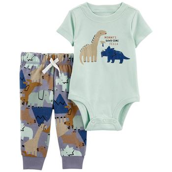 Carter's | Baby Boys Dinosaur Bodysuit and Pant Set, 2 Piece商品图片,